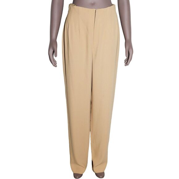 Dana Buchman High Waisted Trousers Work Office Pants Size Mediumwide leg pants - Picture 1 of 3